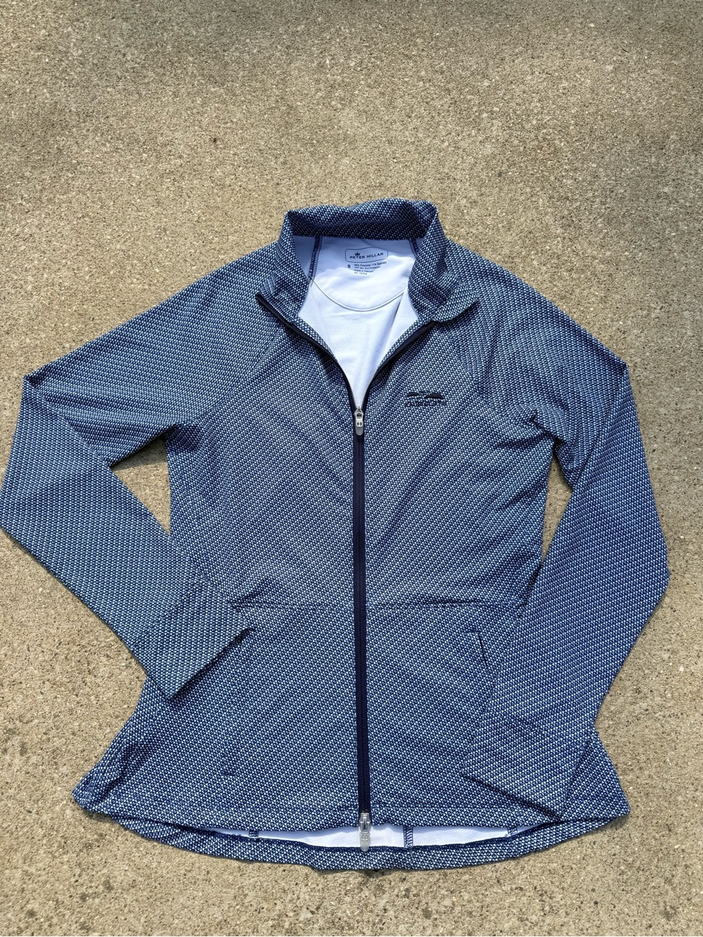 Peter Millar Kauri Cliffs Golf Course Blue Full-Zip Women's Jacket Sz Small